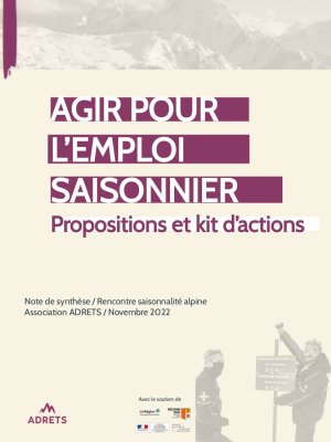 Note Agir pour l'emploi saisonnier : propsosition et kits d'actions