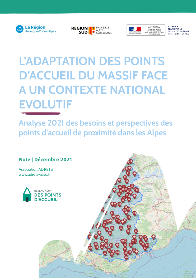 L’adaptation des points d’accueil du massif face à un contexte national évolutif - Analyse des points d'accueil 2021