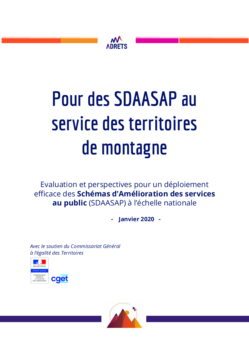 Rapport d'évaluation de la mise en oeuvre des schémas d'amélioration des services au public dans le Massif alpin